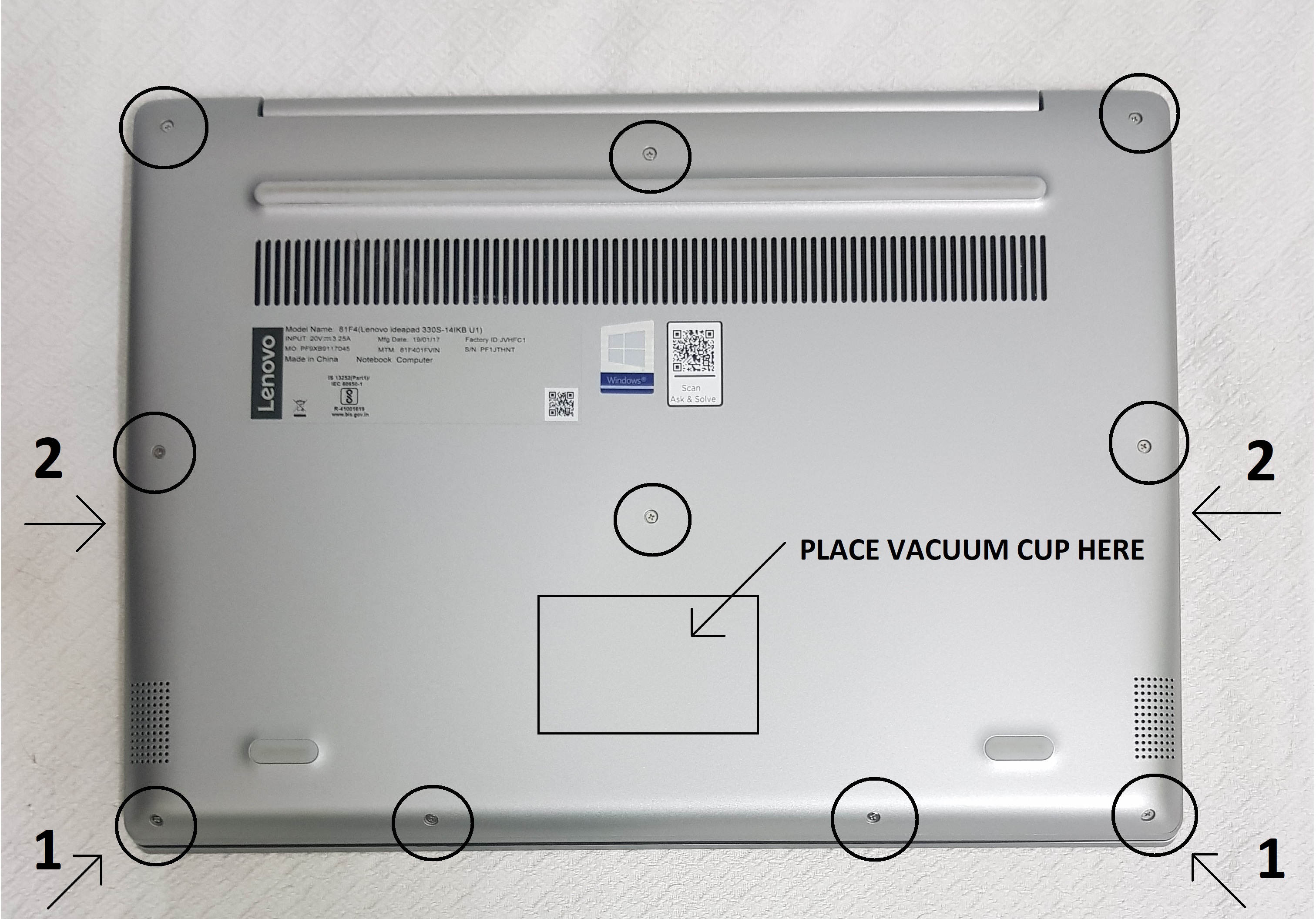 image of laptop with the tools